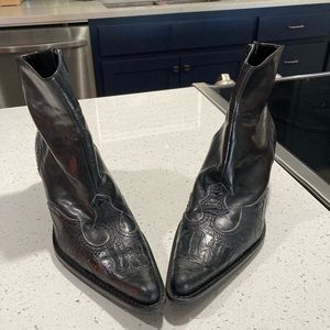 Franco Sarto Black Leather Boots
